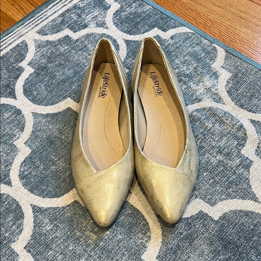 Lifestride Gold Flats